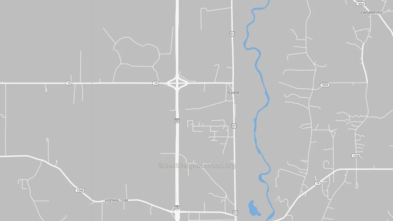 Transit Grade map of 70436, LA