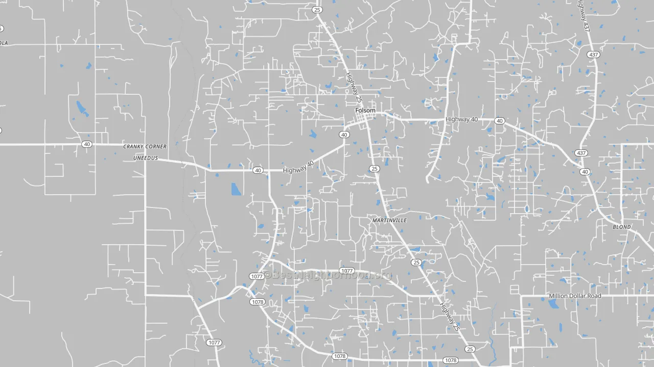 Transit Grade map of 70437, LA