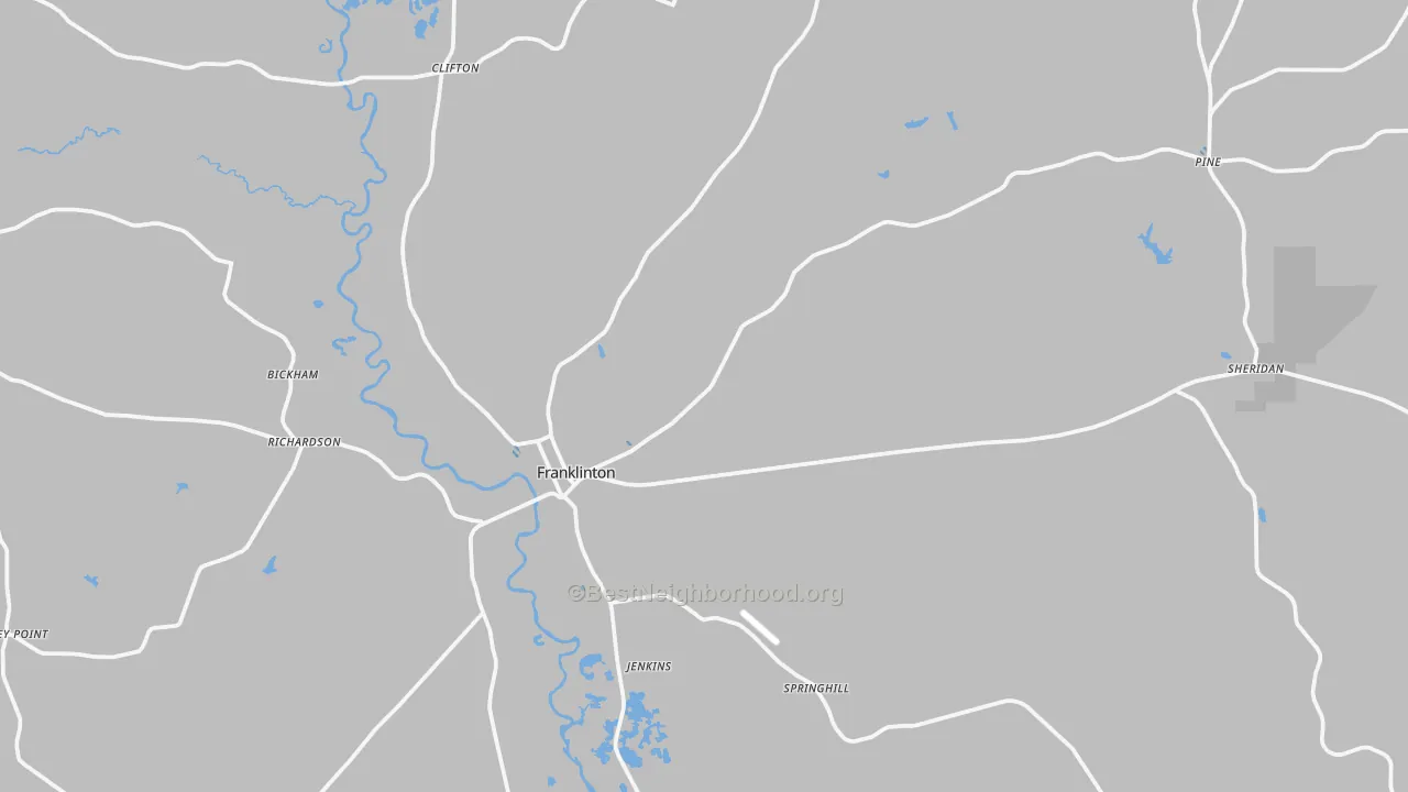 Transit Grade map of 70438, LA