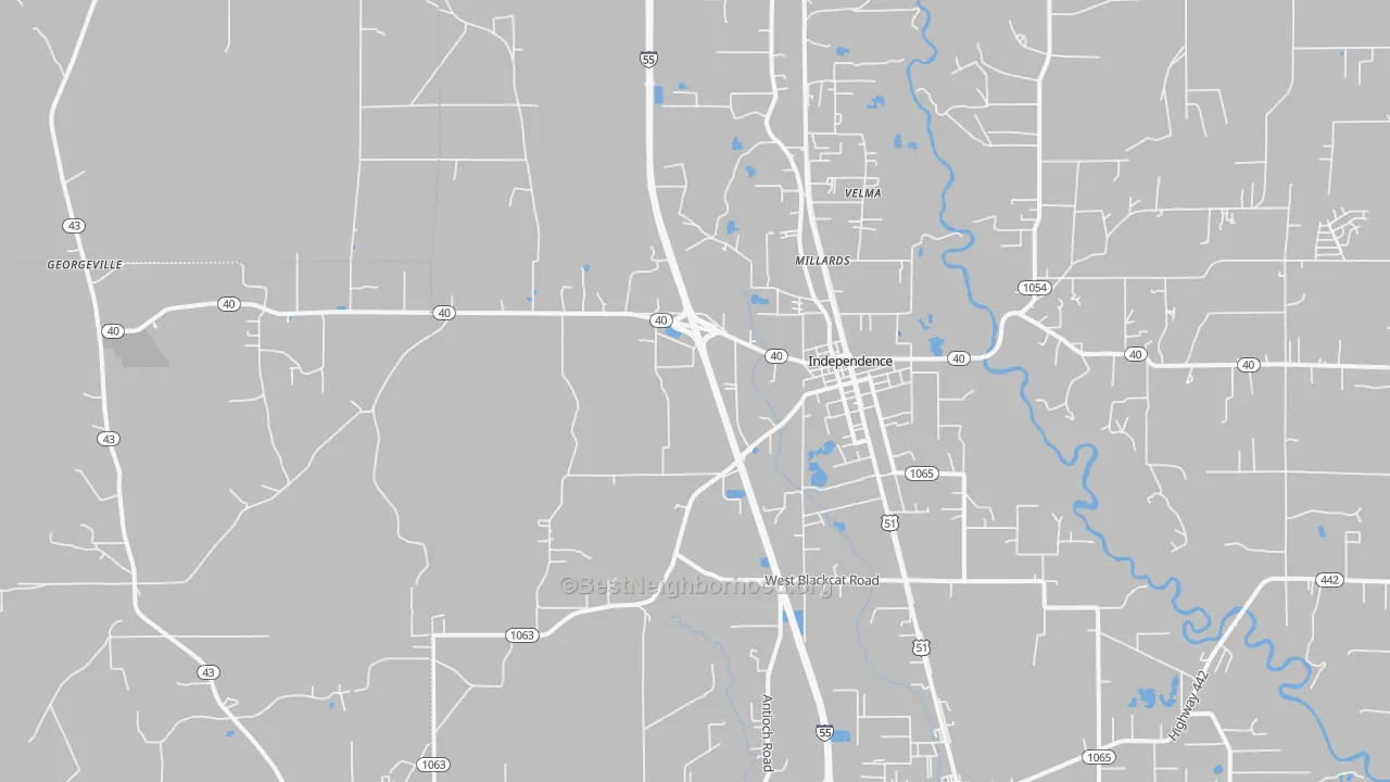 Transit Grade map of 70443, LA