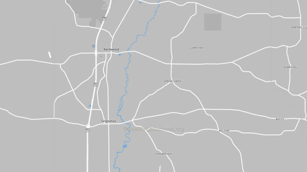 Transit Grade map of 70444, LA
