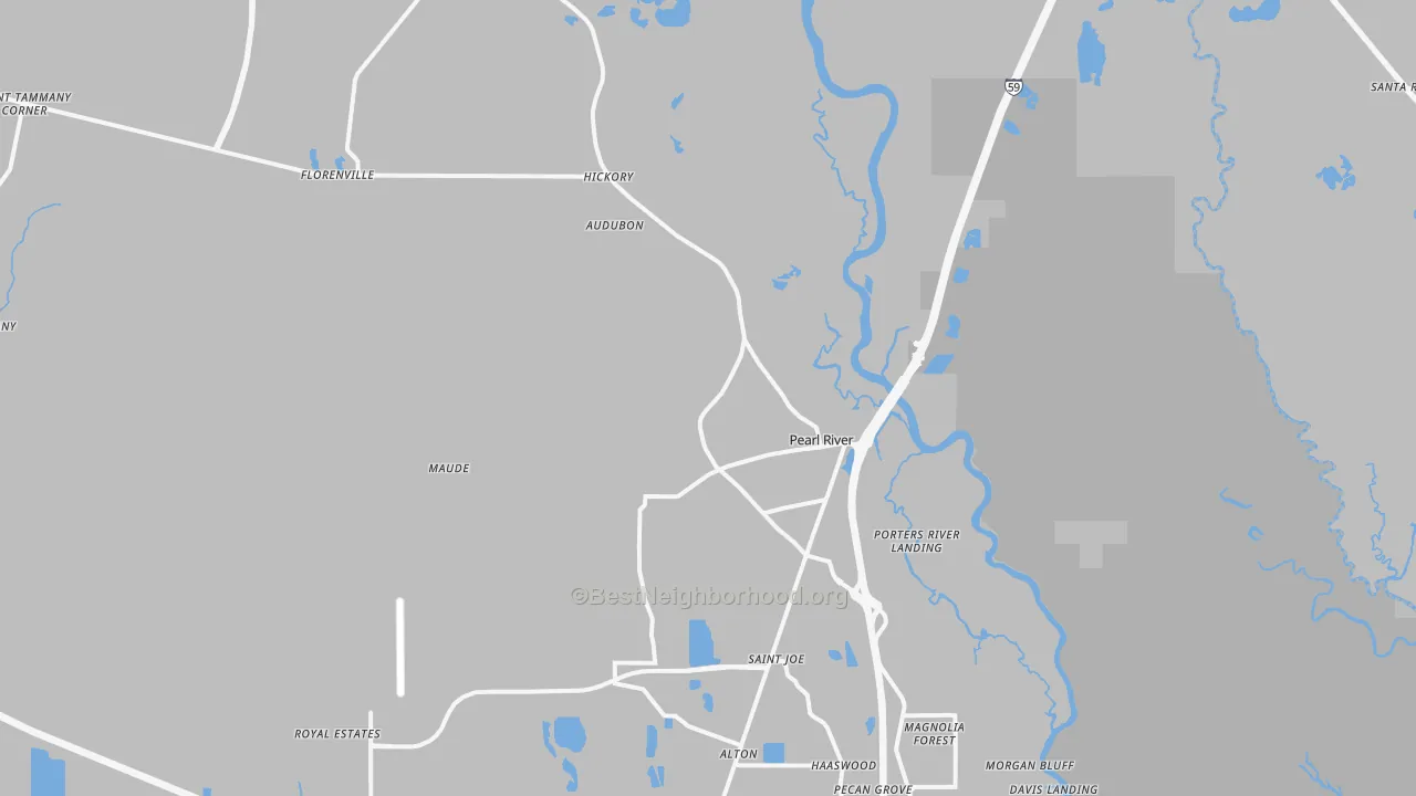 Transit Grade map of 70452, LA