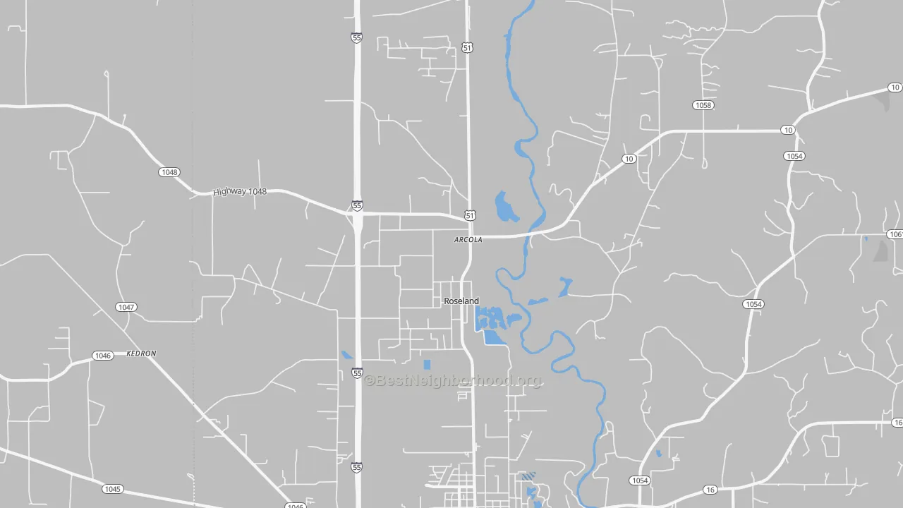 Transit Grade map of 70456, LA