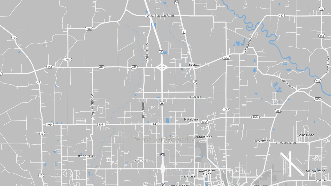 Transit Grade map of 70466, LA