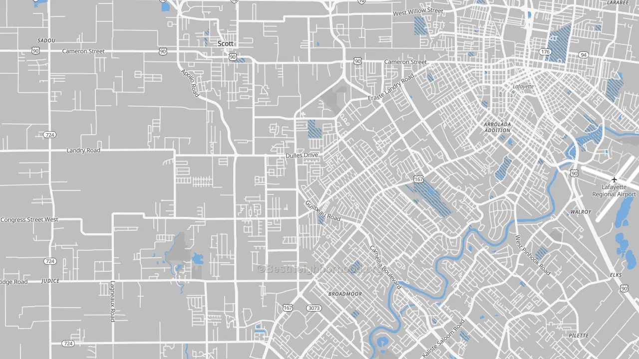 Transit Grade map of 70506, LA