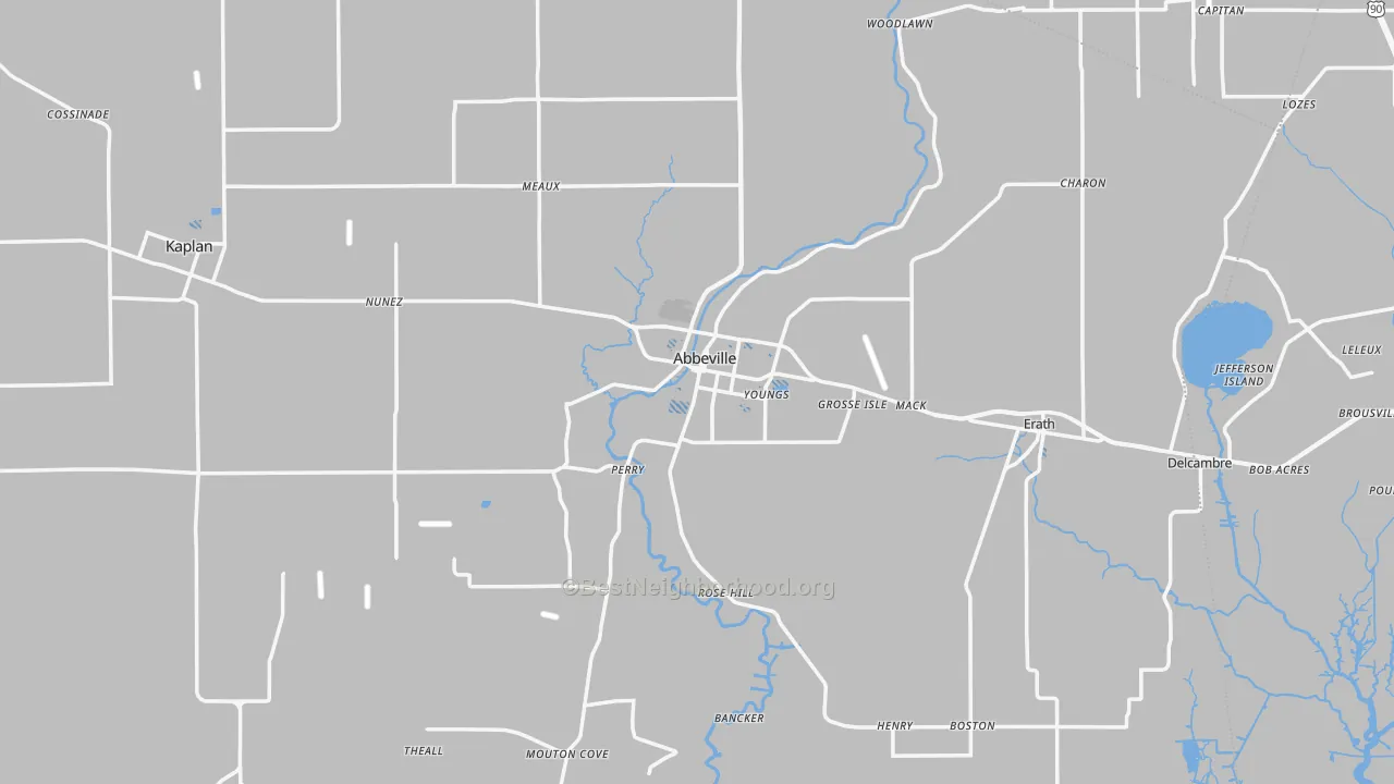 Transit Grade map of 70510, LA