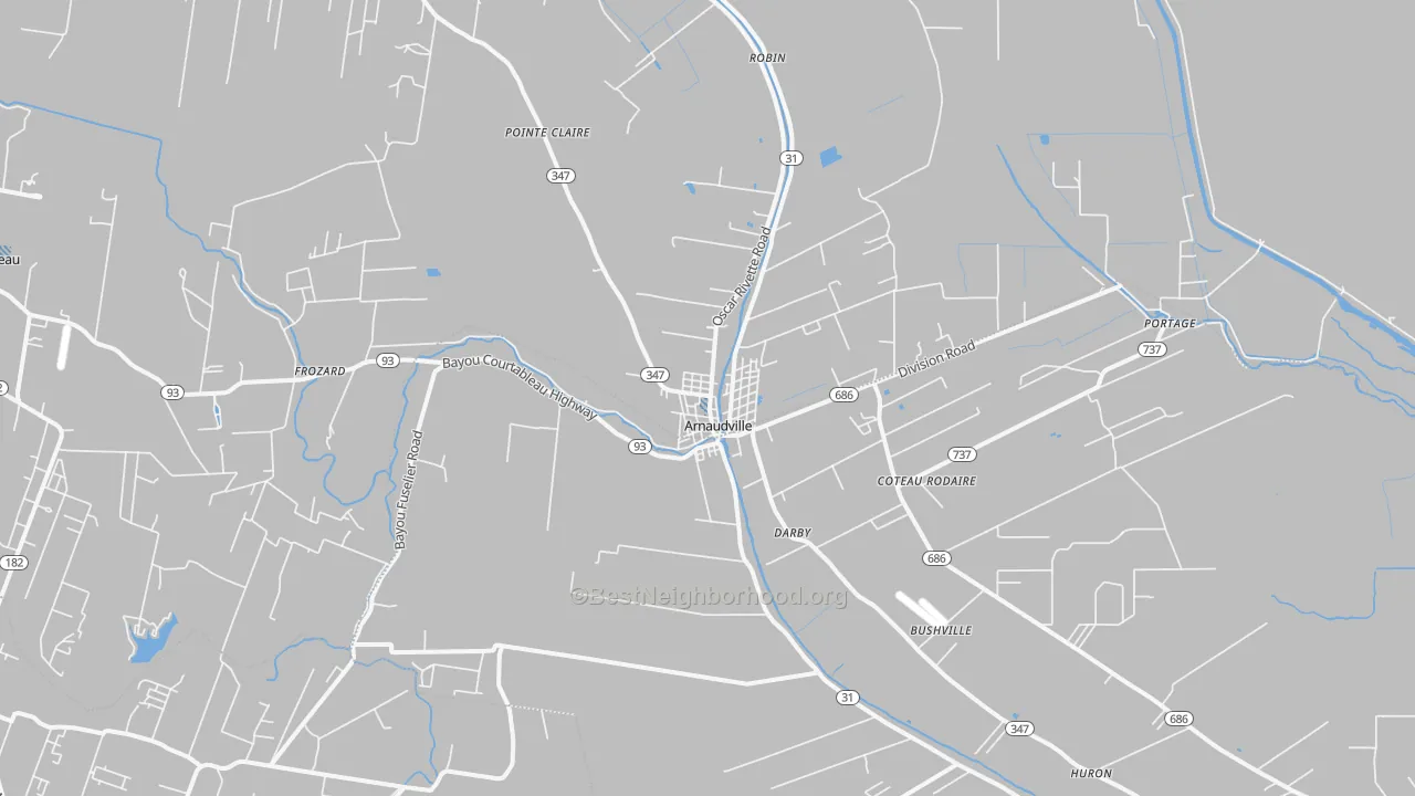 Transit Grade map of 70512, LA