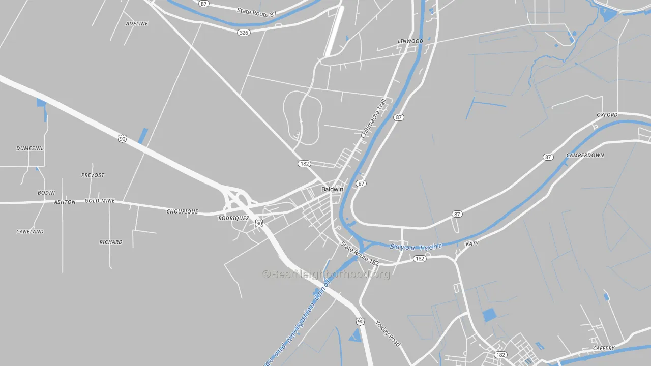 Transit Grade map of 70514, LA