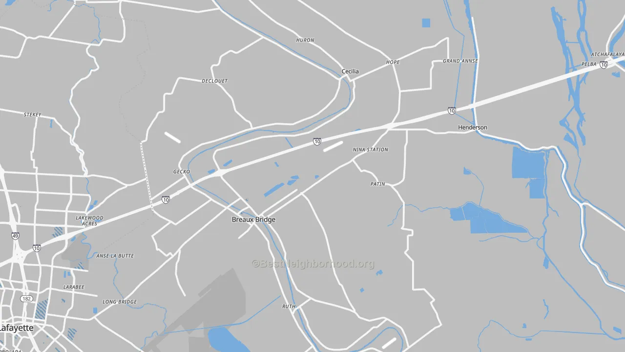 Transit Grade map of 70517, LA