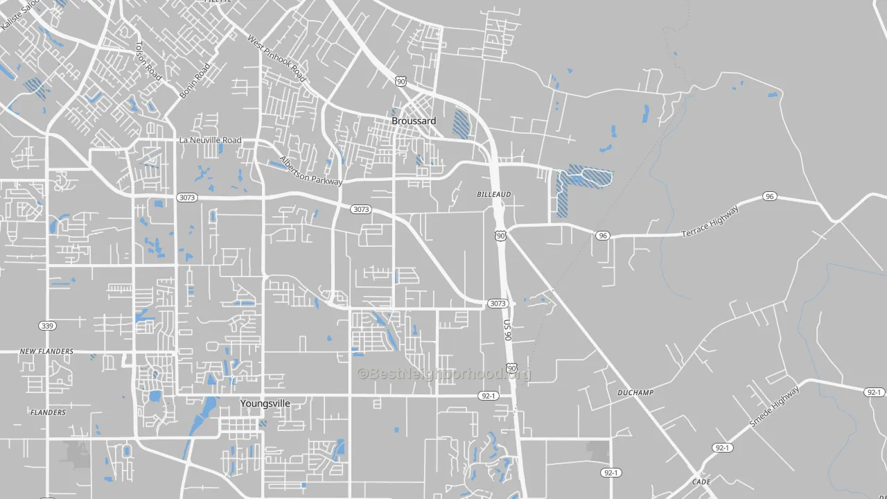 Transit Grade map of 70518, LA