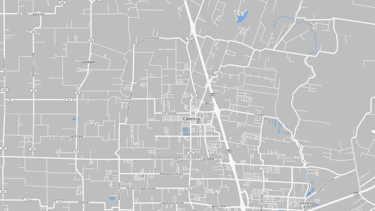 Transit Grade map of 70520, LA