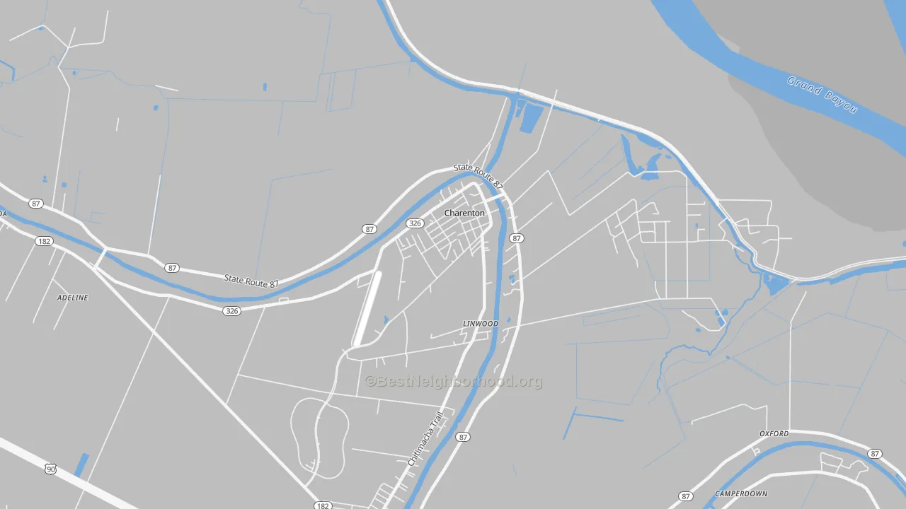 Transit Grade map of 70523, LA
