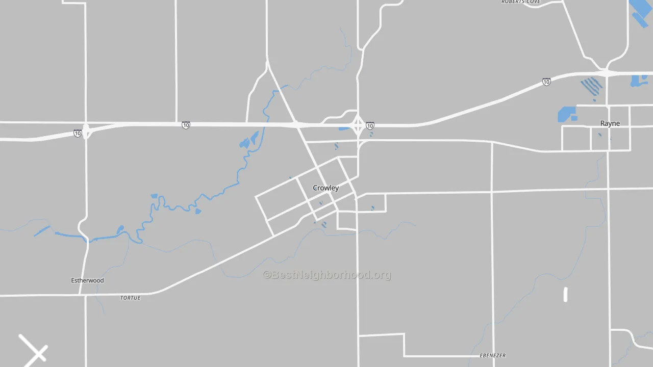 Transit Grade map of 70526, LA