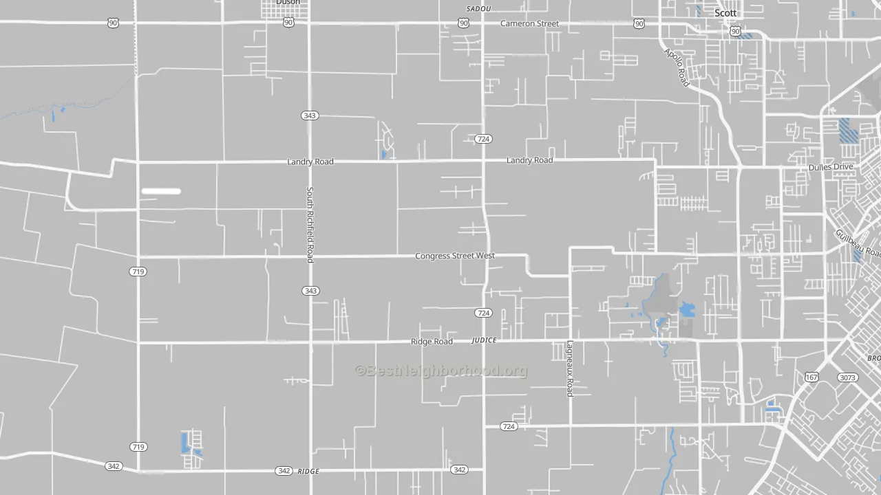 Transit Grade map of 70529, LA