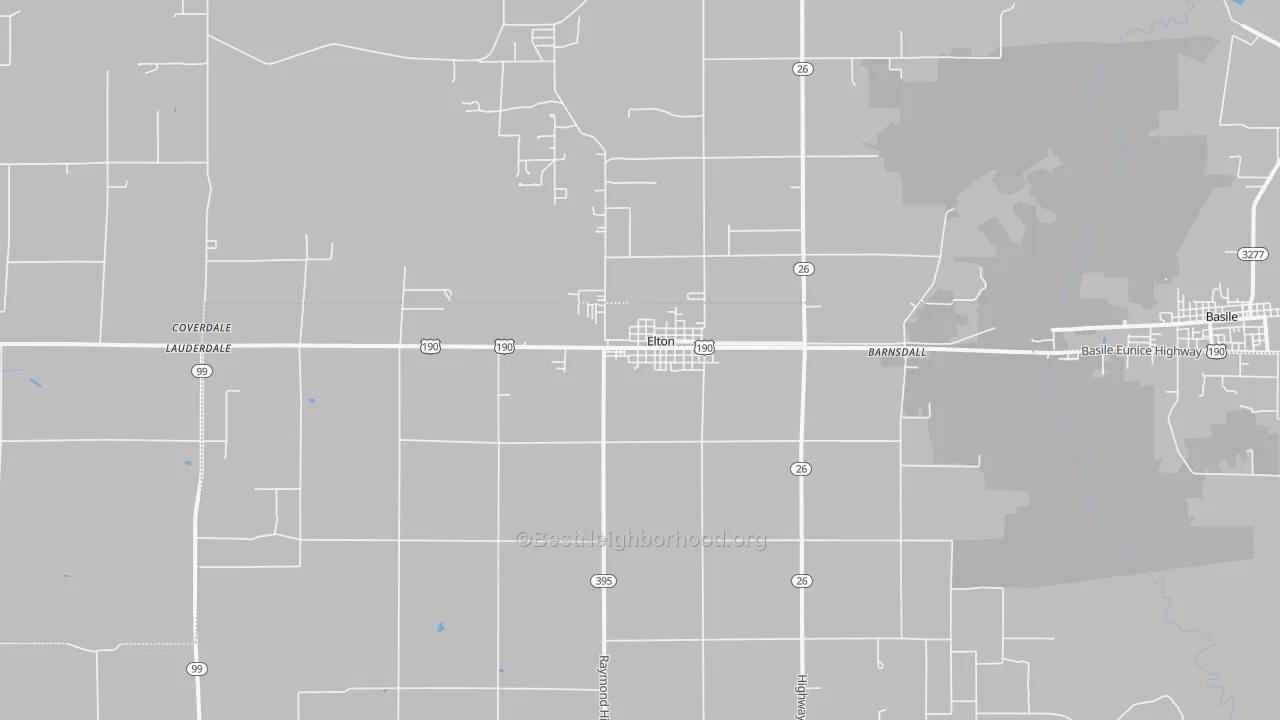 Transit Grade map of 70532, LA