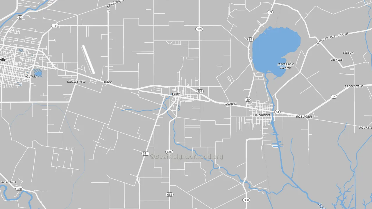 Transit Grade map of 70533, LA