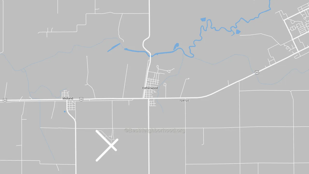Transit Grade map of 70534, LA