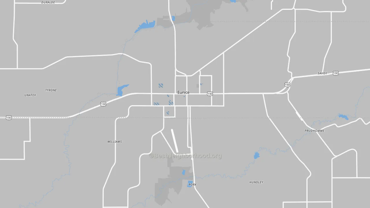 Transit Grade map of 70535, LA