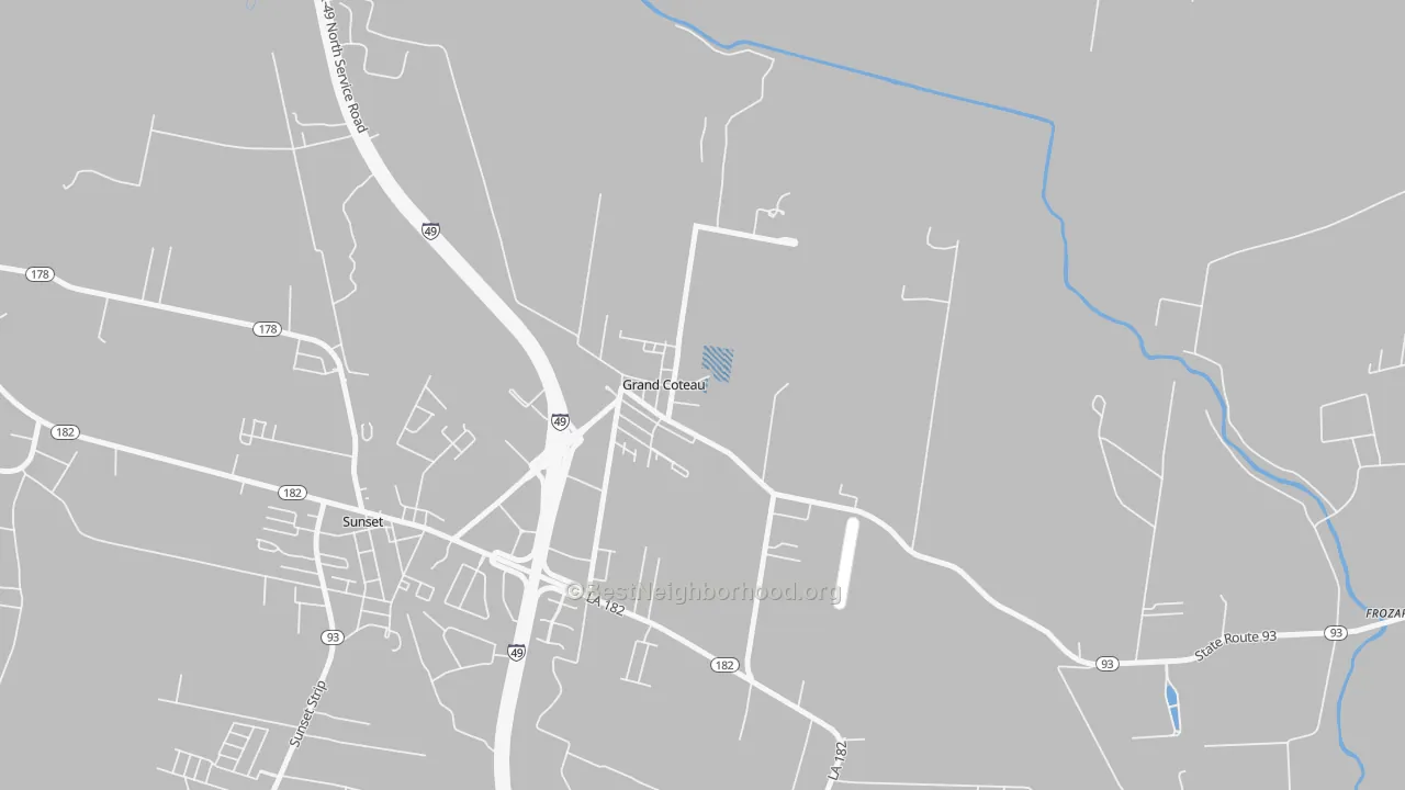 Transit Grade map of 70541, LA