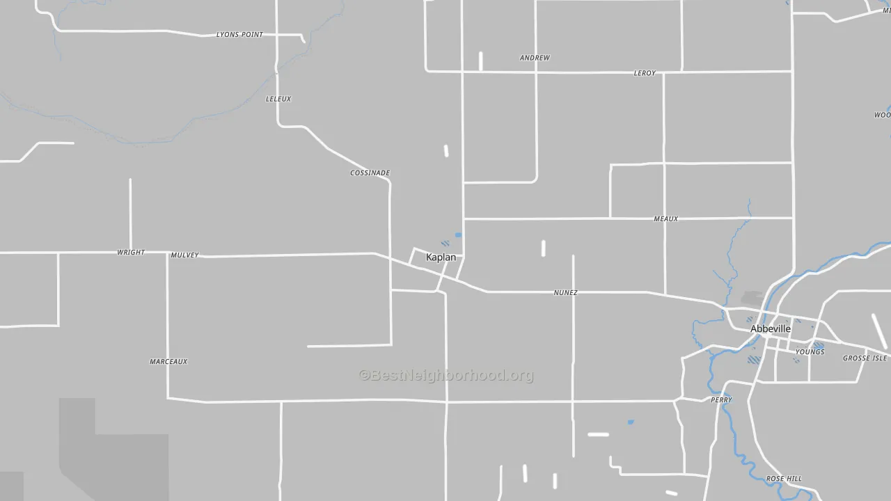 Transit Grade map of 70548, LA