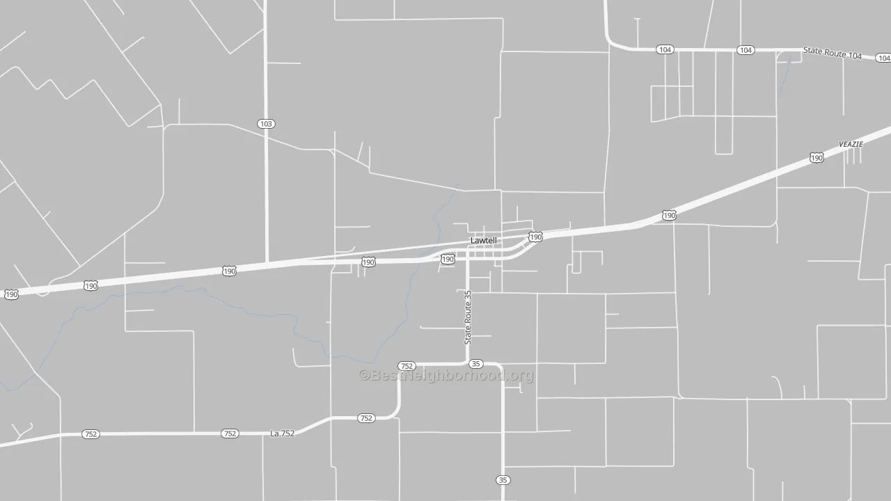 Transit Grade map of 70550, LA