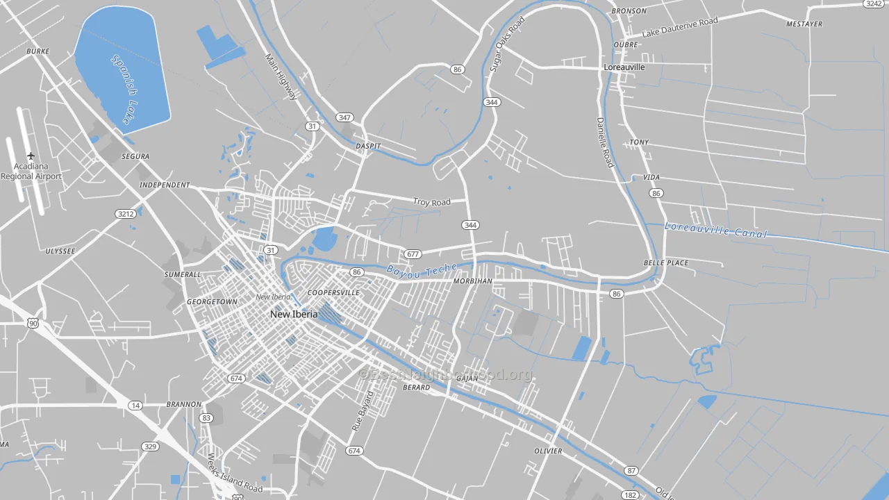 Transit Grade map of 70563, LA