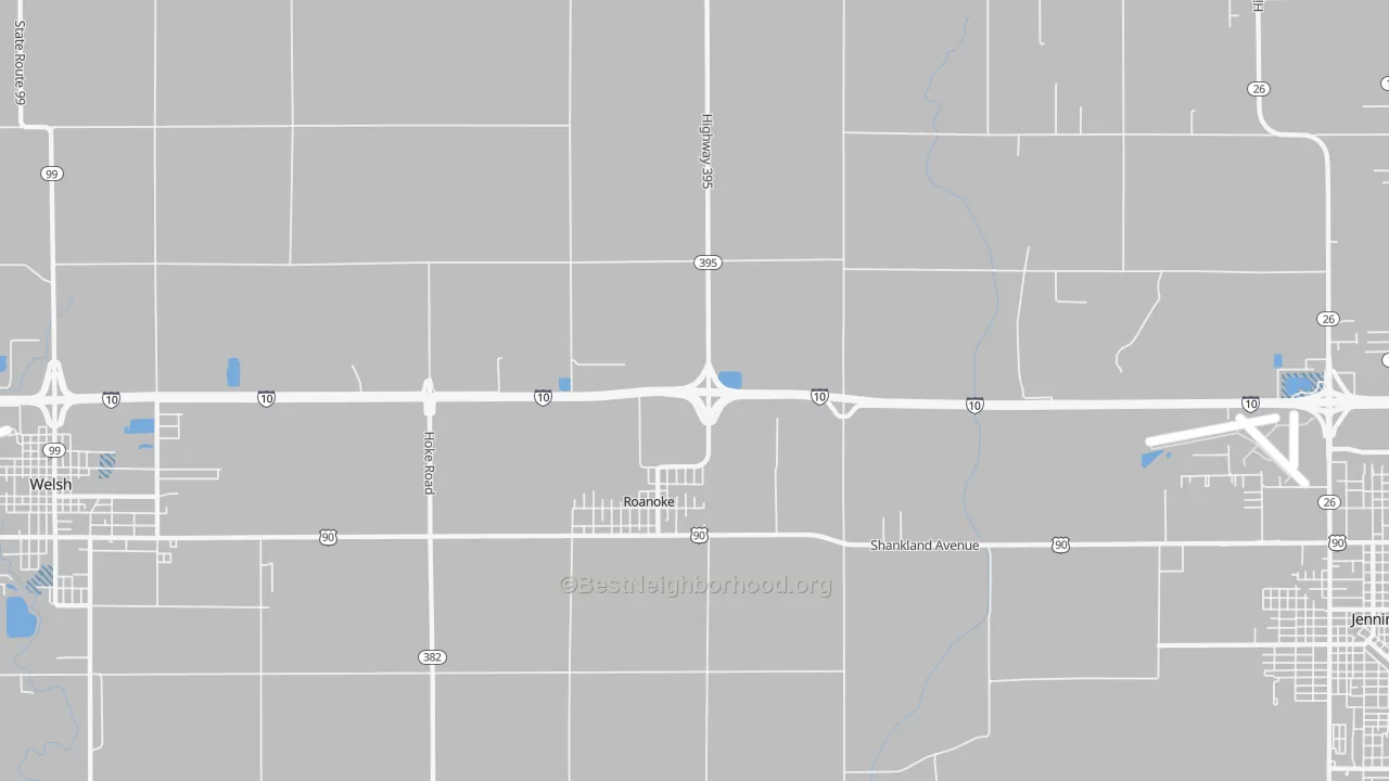 Transit Grade map of 70581, LA