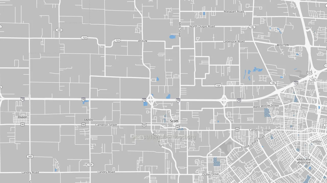 Transit Grade map of 70583, LA