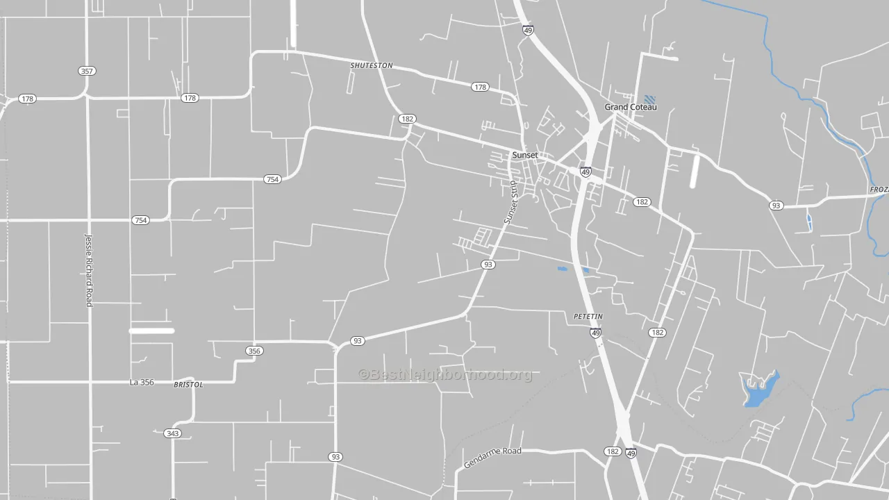 Transit Grade map of 70584, LA