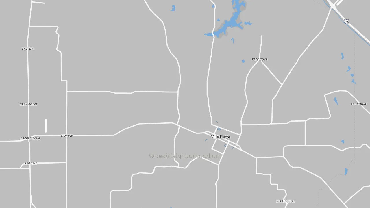 Transit Grade map of 70586, LA