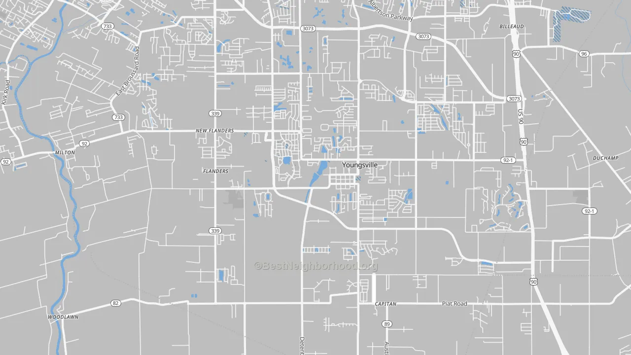 Transit Grade map of 70592, LA