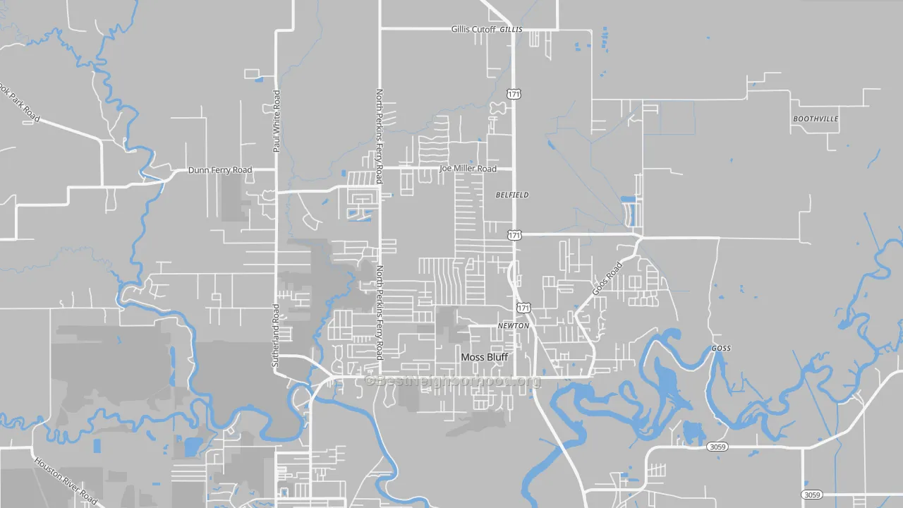Transit Grade map of 70611, LA