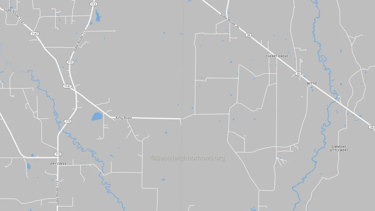 Transit Grade map of 70637, LA