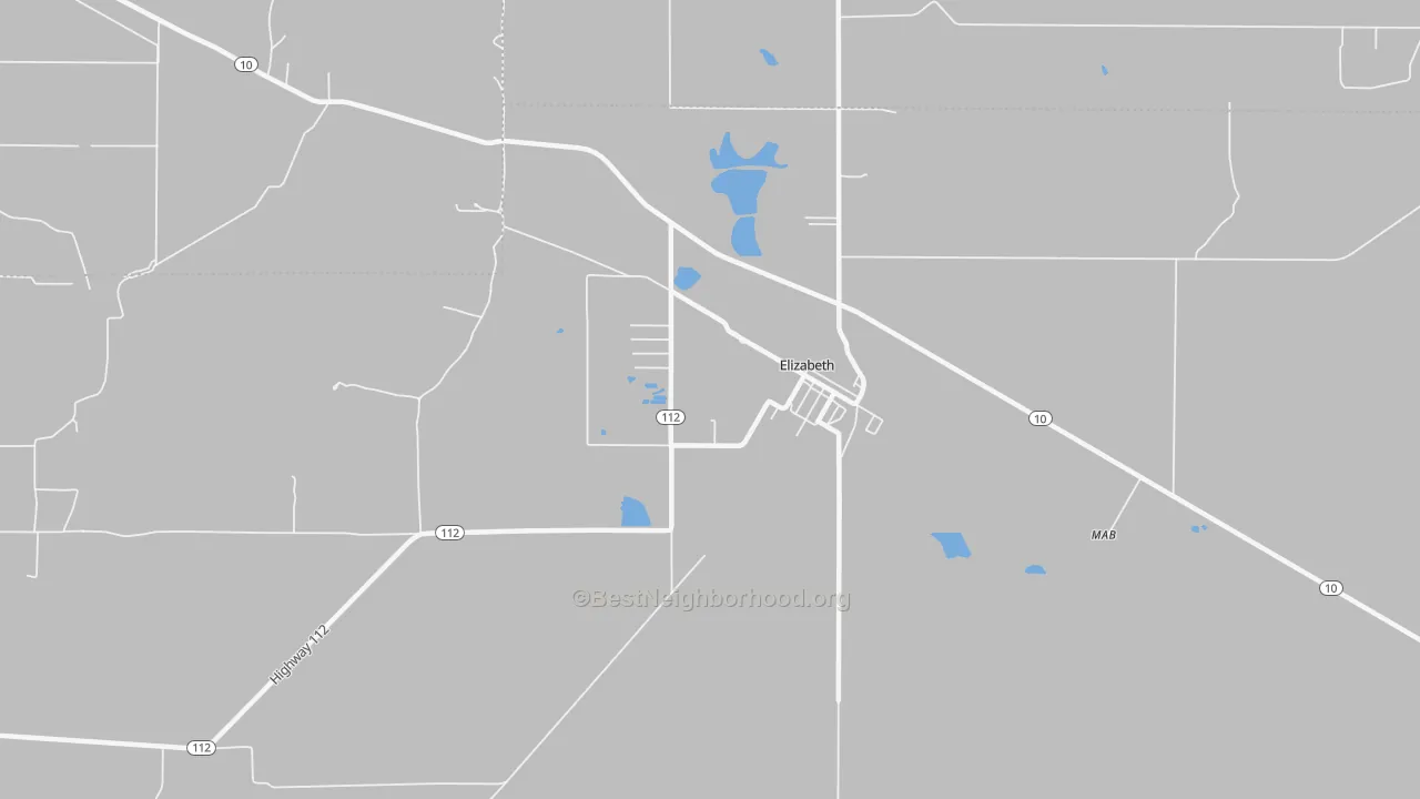 Transit Grade map of 70638, LA