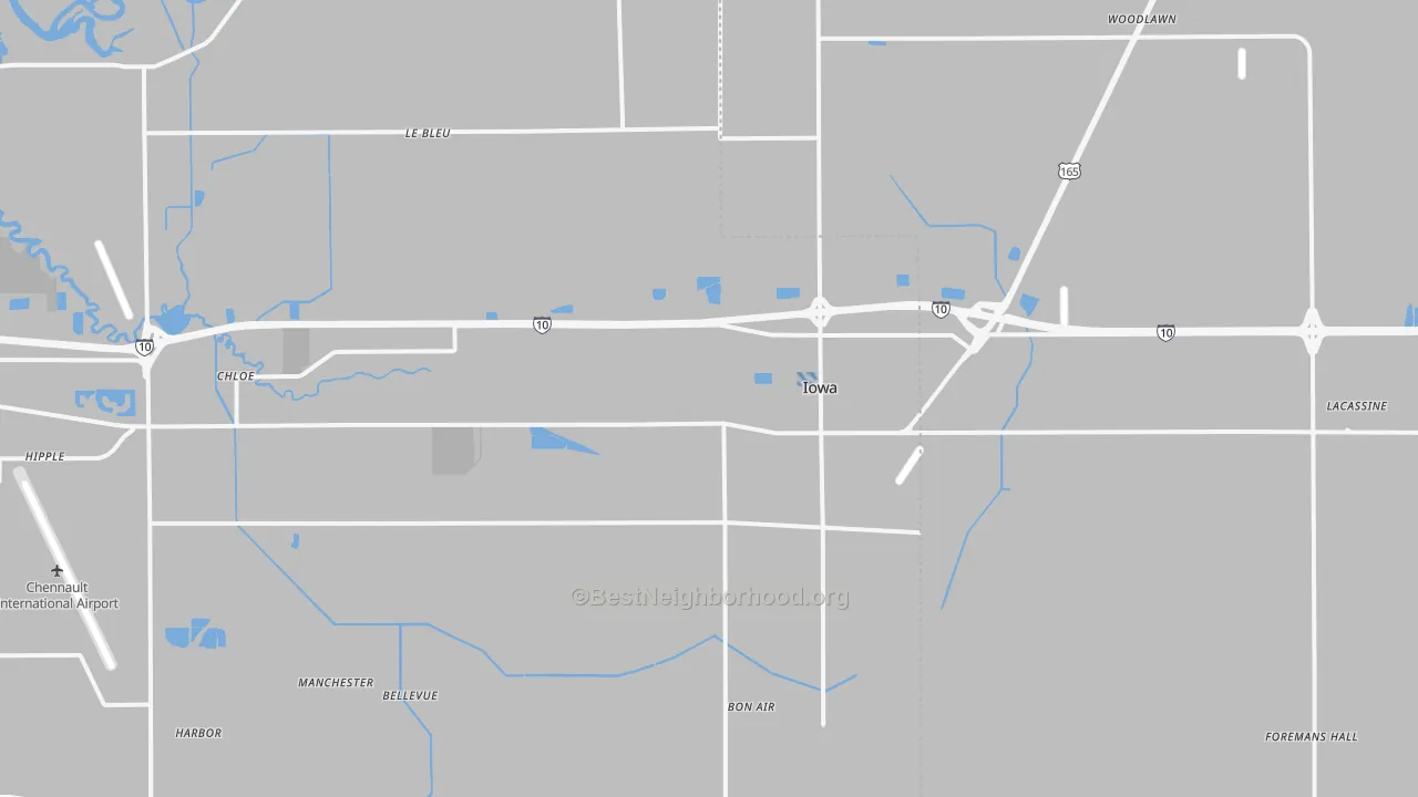 Transit Grade map of 70647, LA