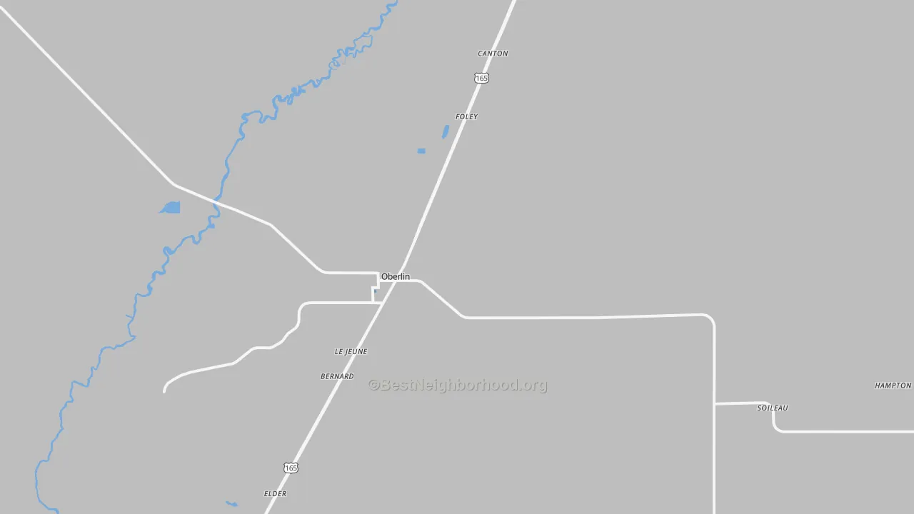 Transit Grade map of 70655, LA