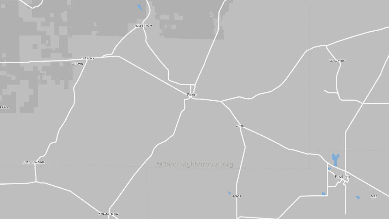 Transit Grade map of 70656, LA