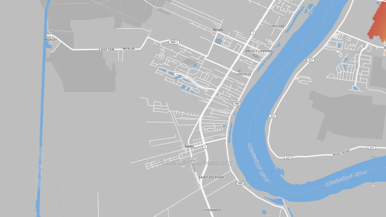 Transit Grade map of 70710, LA