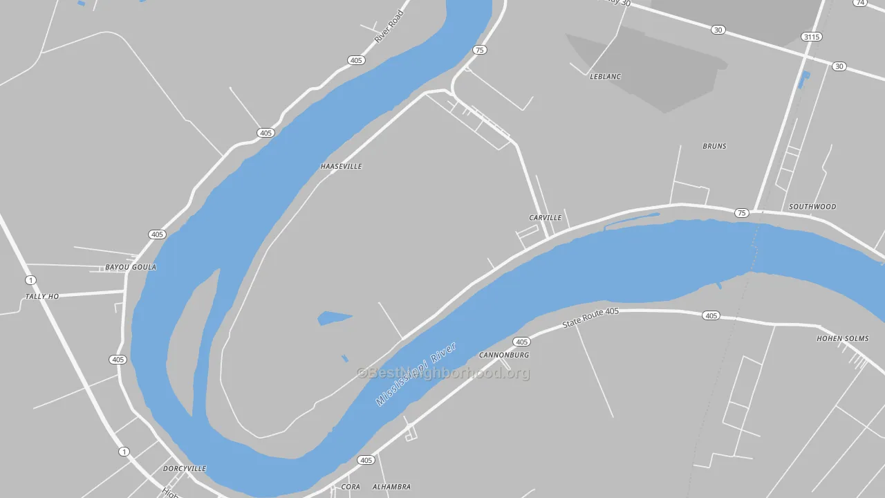 Transit Grade map of 70721, LA