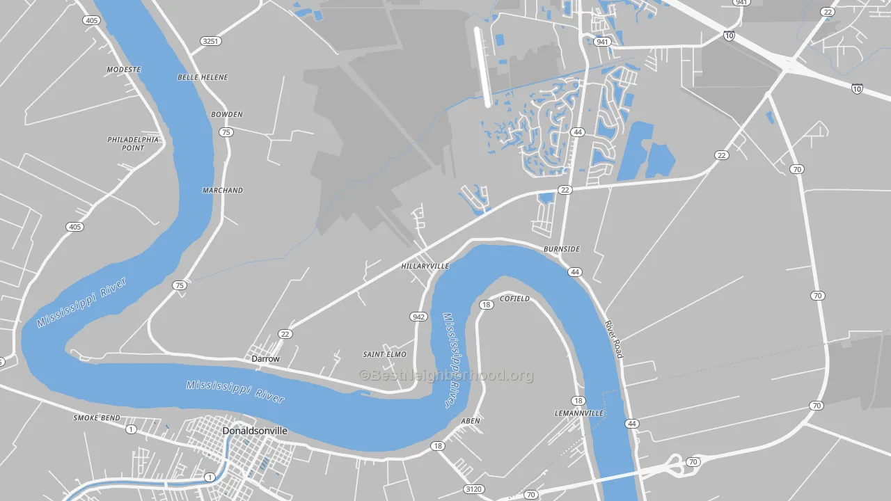 Transit Grade map of 70725, LA