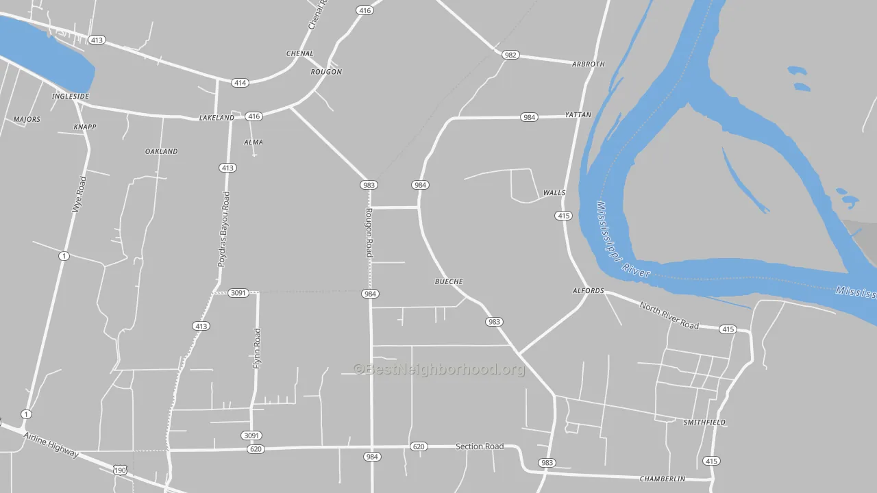 Transit Grade map of 70729, LA