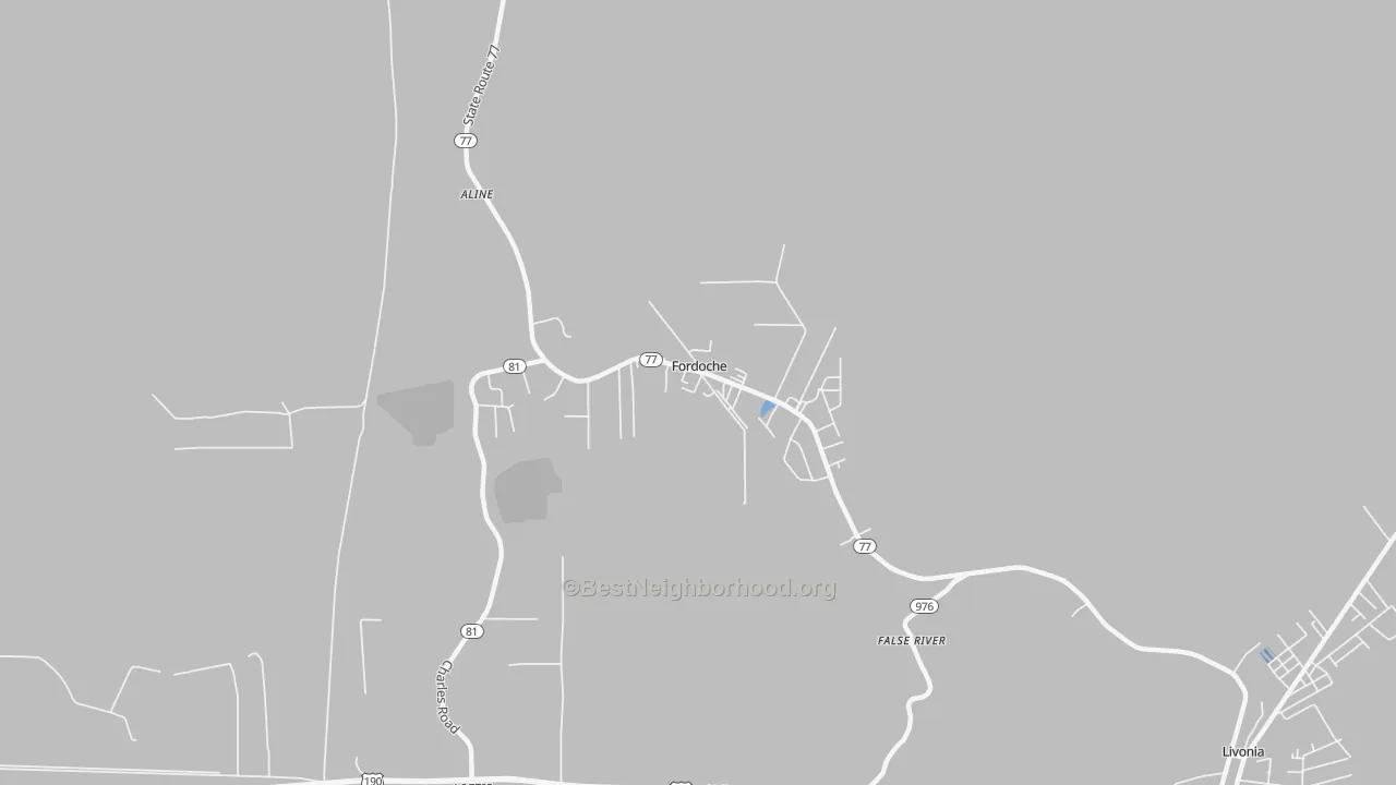 Transit Grade map of 70732, LA