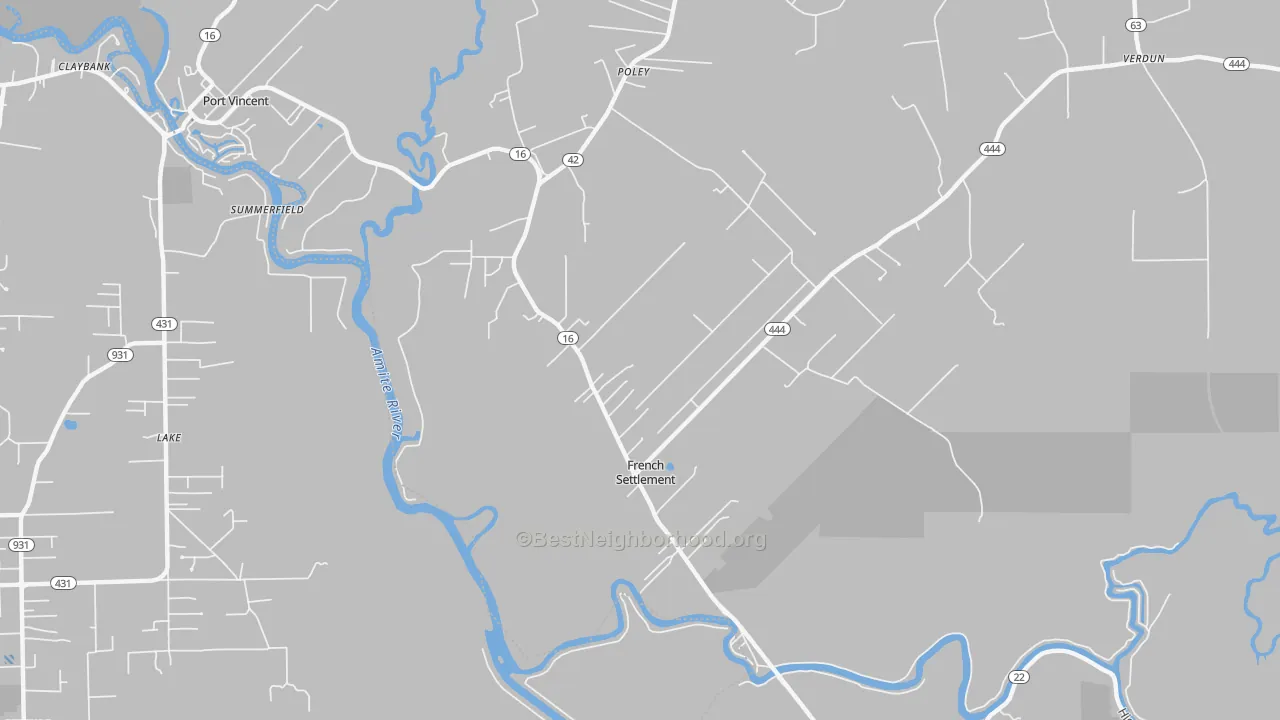 Transit Grade map of 70733, LA