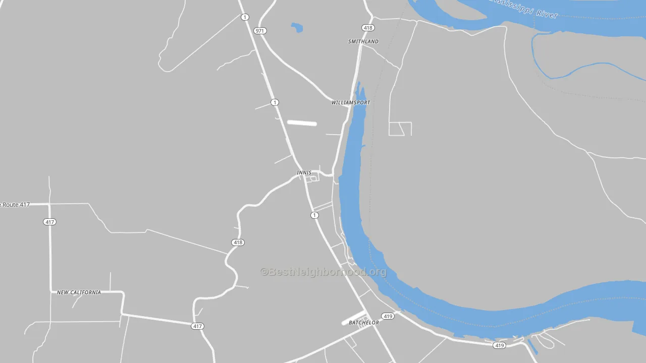Transit Grade map of 70747, LA