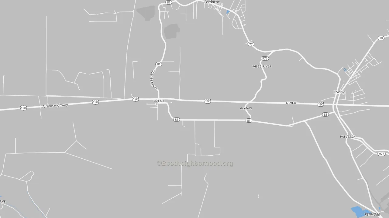 Transit Grade map of 70756, LA