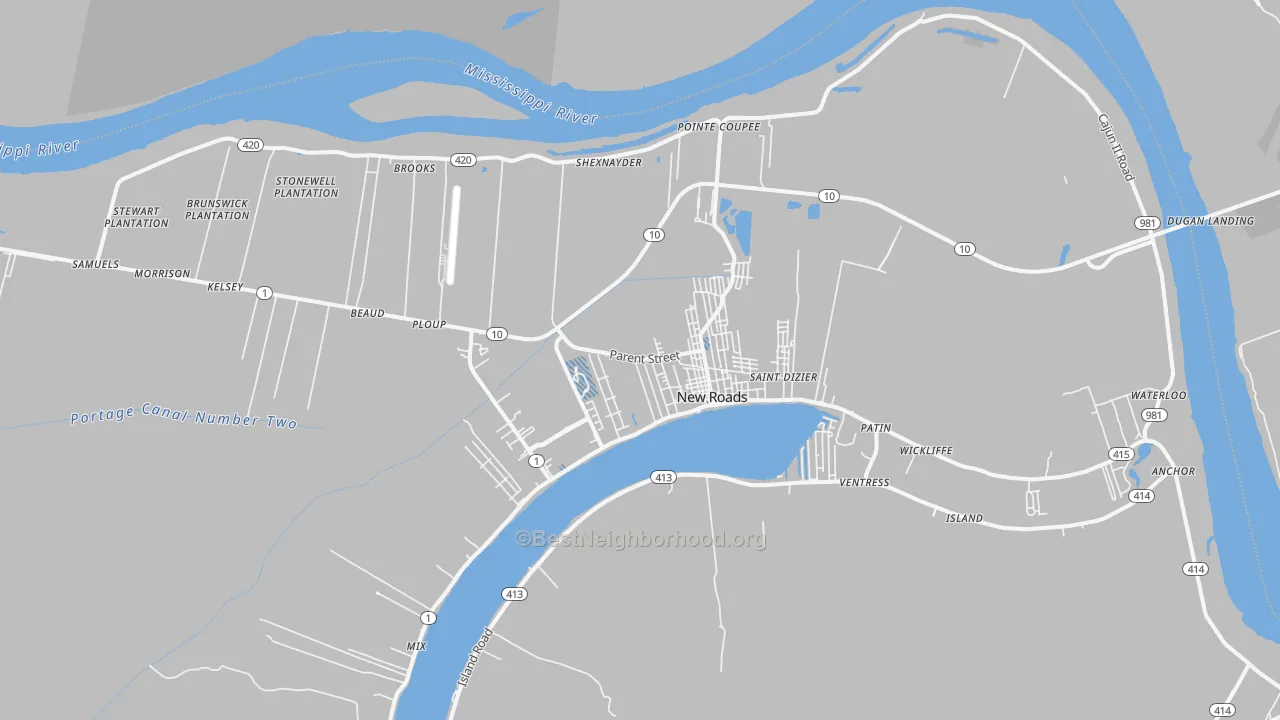 Transit Grade map of 70760, LA