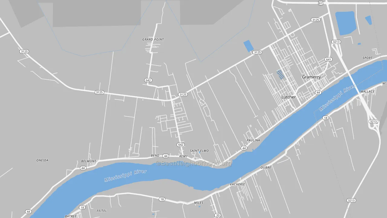 Transit Grade map of 70763, LA