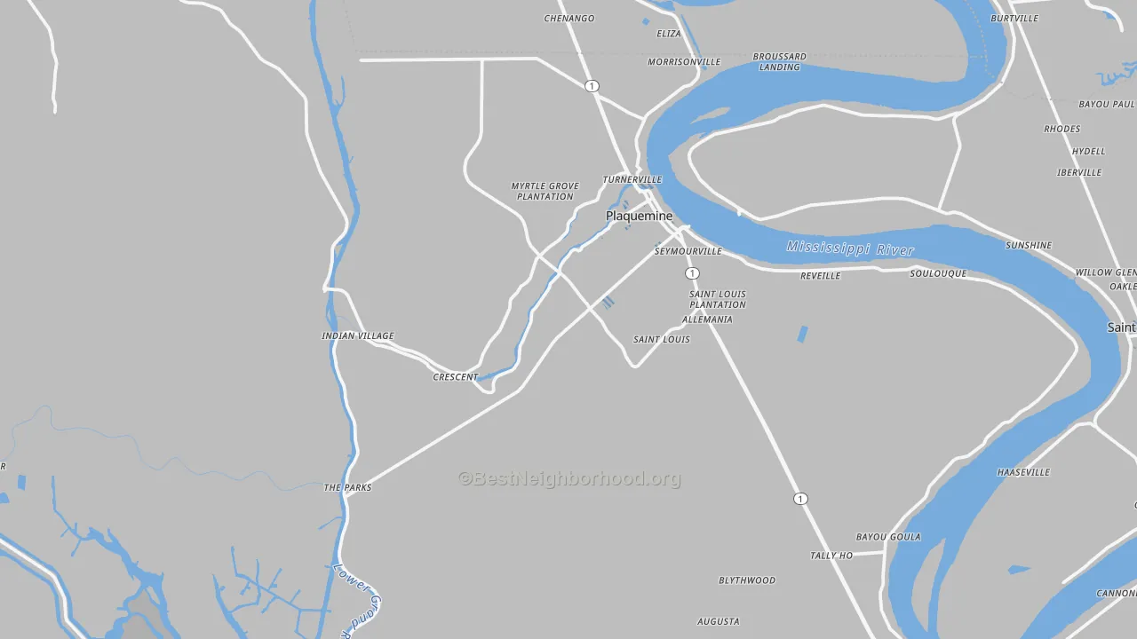 Transit Grade map of 70764, LA