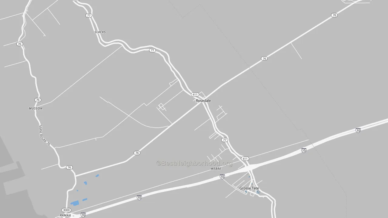 Transit Grade map of 70772, LA