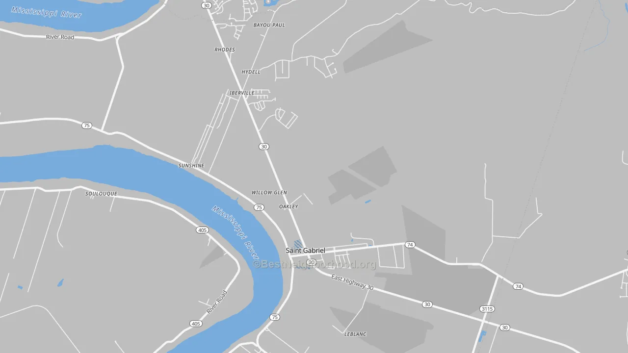 Transit Grade map of 70776, LA